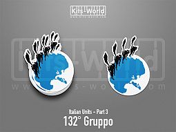 Kitsworld SAV Sticker - Italian Units - 132° Gruppo 